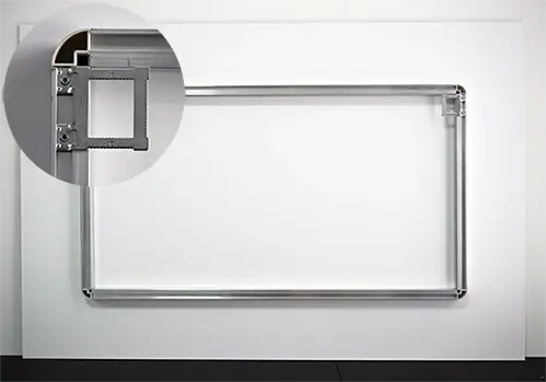 Schwebendes Aufhängesystem für Alu-Dibond
