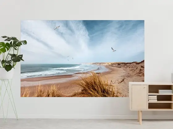 Wandaufkleber mit eigenem Foto im Interieur