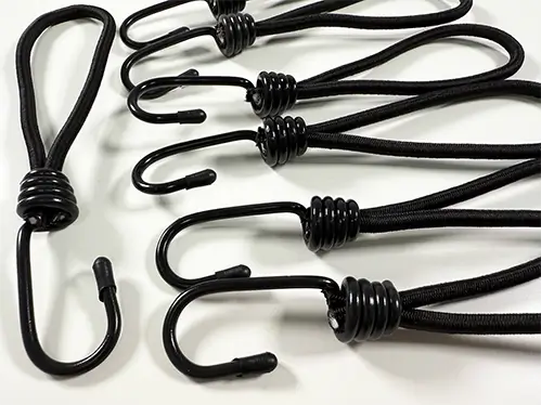 Elastische Spanngummis mit Gummihaken f&uuml;r Gartenposter - L&auml;nge 20 cm