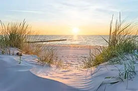 K&uuml;chenr&uuml;ckwand mit Strand