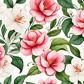 Vorh&auml;nge mit Blumenmustern