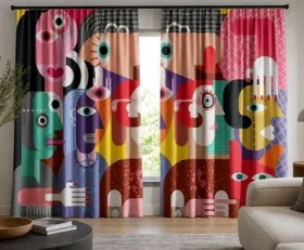 Gardinen Abstrakte Kunst