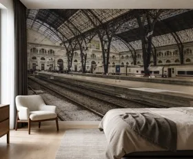 Fototapete Bahnhof