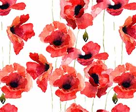 Wandaufkleber Blumen Muster