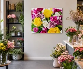Acrylglasbilder Blumenladen