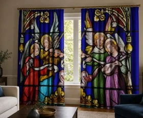 Gardinen Buntglas