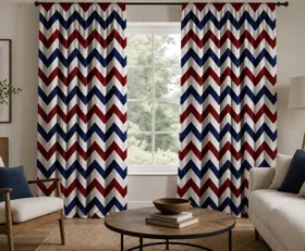 Gardinen Chevron-Muster
