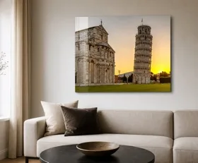 Acrylglasbilder Der schiefe Turm