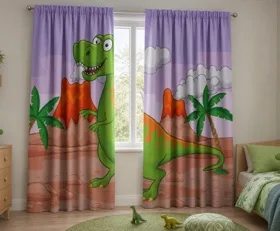 Gardinen Dinosaurier