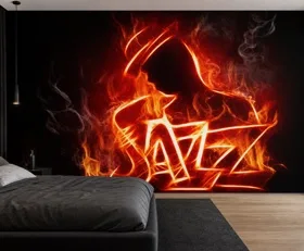Fototapete Flamme