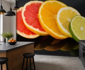 Fototapete Fruchtscheiben