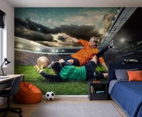 Fototapete Fußball fürs Kinderzimmer