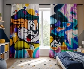 Gardinen Graffiti