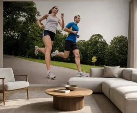 Fototapete Joggen