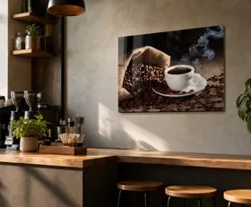 Acrylglasbilder Kaffee Bar