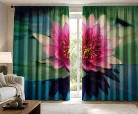 Gardinen Lotus Blume