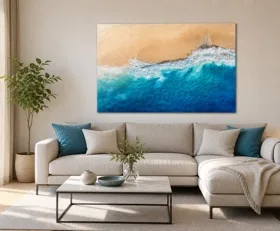 Acrylglasbilder Luftaufnahme Strand