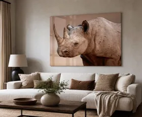 Acrylglasbilder Nashorn