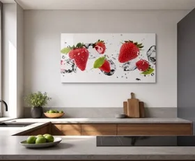Acrylglasbilder Obst im Eis