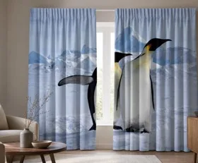 Gardinen Pinguin