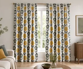 Gardinen Retro-Muster
