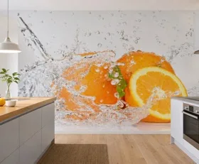 Fototapete Spritzendes Wasser