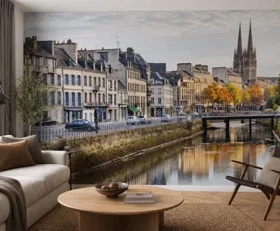 Fototapete Stadt am Wasser