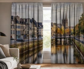 Gardinen Stadt am Wasser