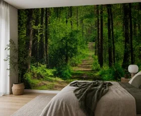 Fototapete Waldweg