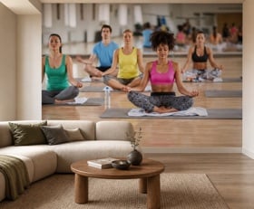 Fototapete Yogaschule