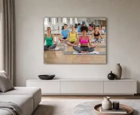 Acrylglasbilder Yogaschule