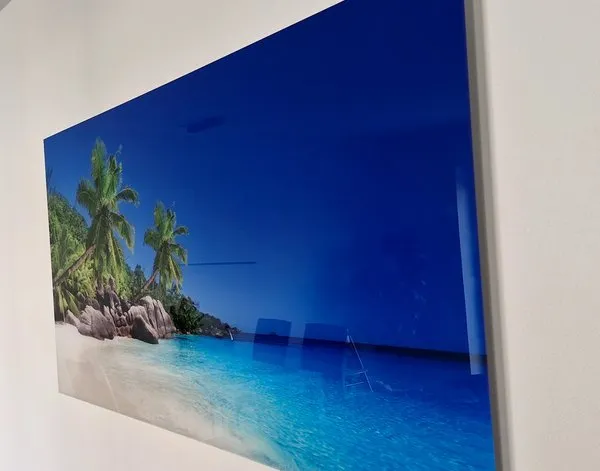 Acrylglasbild Acrylglasbilder Strand auf Praslin auf den Seychellen — Inspiration unserer Kunden