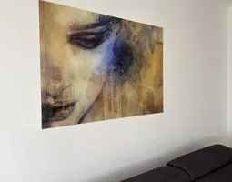 Acrylglasbilder Frauengesicht Aquarell Porträt Kunst