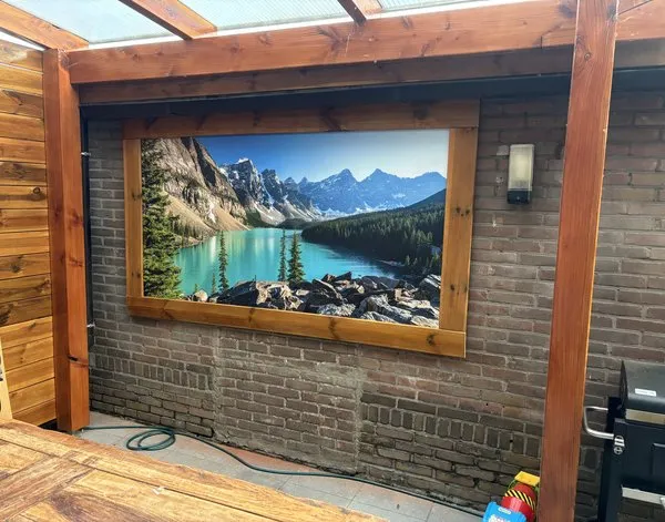 Gartenposter Gartenposter Sommer am Moraine Lake Banff — Inspiration unserer Kunden