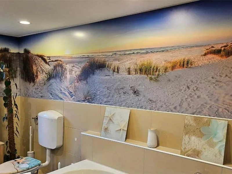 Foto auf Aluminium im Badezimmer - Inspiration