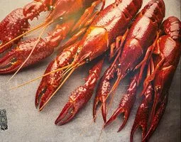 Fototapete Gekochte rote Flusskrebse
