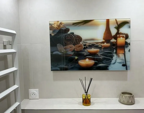 Glasbild Glasbilder Luxuriöses Wellness und Spa - Ruhe und Entspannung — Inspiration unserer Kunden