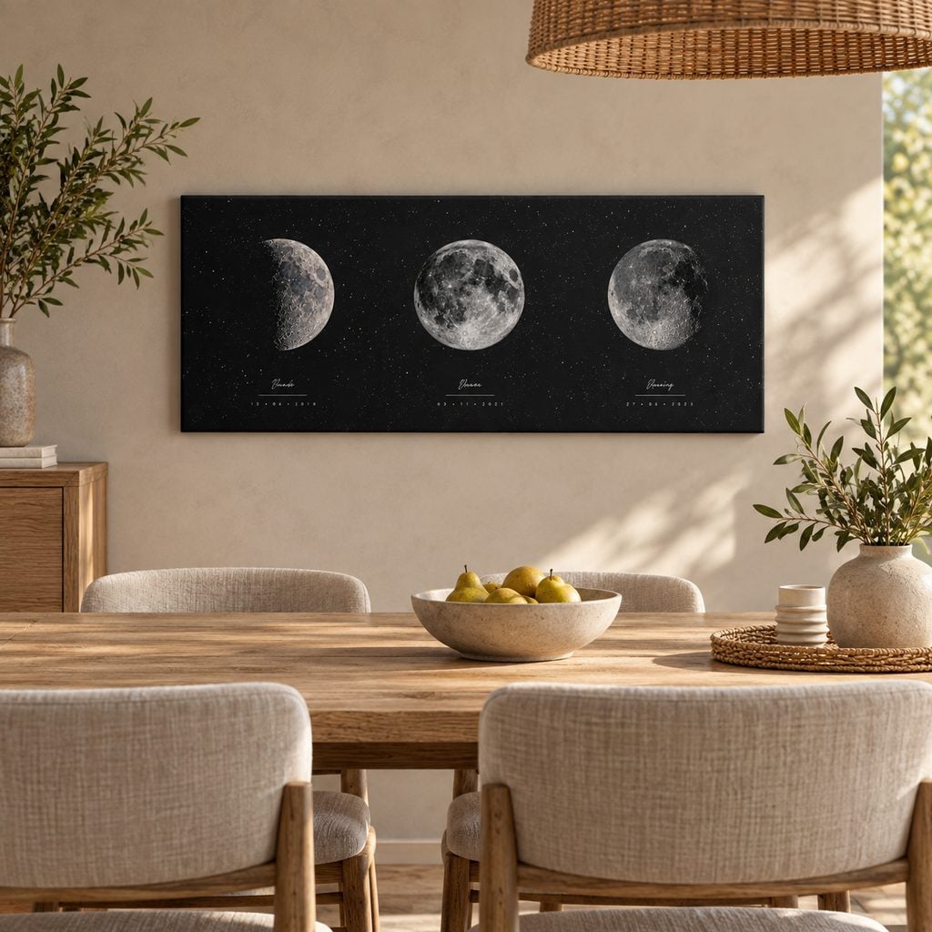 Personalisiertes Mondphasenposter